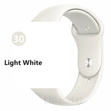 Load image into Gallery viewer, Strap For Apple Watch band 38mm 42mm iWatch 4 band 44mm 40mm Sport Silicone belt Bracelet correa Apple watch 5 4 3 2 Accessories